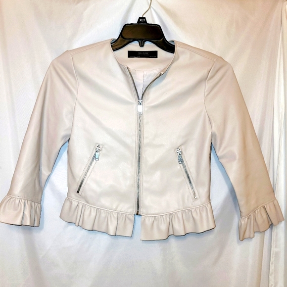 Zara Jackets & Blazers - Zara Basic faux leather jacket